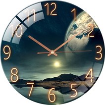 77 Eternity 벽시계 빅 사이즈 다양한 스타일 벽걸이전자시계 직경 35 센티 유럽스타일 벽걸이시계, E