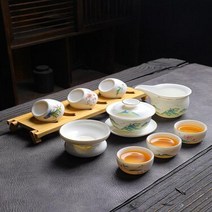 차판 다도 수제 세라믹 두꺼운 화상 방지 중국 차 가정용 환대, 8.Picture Style
