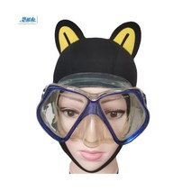 프리 다이빙 스쿠버 다이빙 후드 서핑 스노클링 모자, 매직블랙+블랙바옐로이어