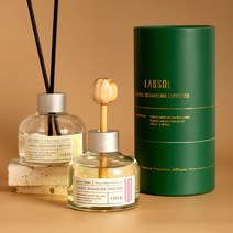 랩솔 차량용 방향제 디퓨저 자동차 차량 방향제 100ml, 블랙체리+수국+쇼핑백