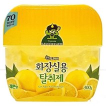 [에이치플러스몰] 묶음상품/산도깨비)화장실용탈취제(레몬향/300g)x12개