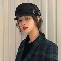 메탈버클장식 헌팅캡 마도로스군모