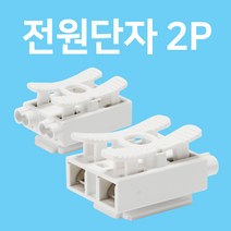 전선단자 연결단가 전원단자 케이블 2P 단자 단자대 전원 커넥터 콘넥터 2p단자, 1개