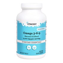 비타코스트 오메가369 내추럴 오일 2000mg 180캡슐