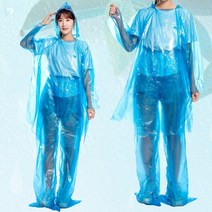 신발까지 덮는 우비 캠핑 작업 라이더 경량 휴대용 상하의 비옷