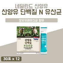 프로틴 산양유 유산균 네델란드 플래티넘 프리미엄 인증 람노스 단백질 주스 요거트 타먹는 물에 마시는 쉐이크 드레싱 샐러드 청소년 산 12개 12박스 360포 12개월 분 1년치