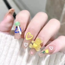 떨샵 여름 네일팁 페스티벌 네일팁 포인트 셀프네일, 2개, NAIL-N341