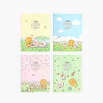 리틀프렌즈 미니 중철노트 (블루) 1개 100x130mm, 단품