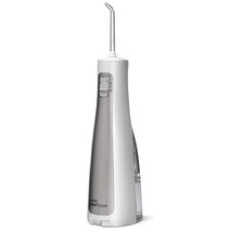 Waterpik 워터픽 워터 플로서 무선 치아 구강 세정기 휴대용 여행 가방 및 제트 팁 3개, White
