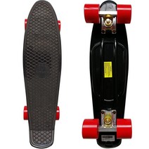 Rimable 컴플리트 55.9cm(22인치) 스케이트보드 리플라워, BlackRed, BlackRed