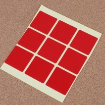 사각 조각 투명 양면 접착 아크릴폼 테이프 2종 택1, 9P