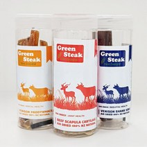 치아 관절건강 강아지육포 져키 애견간식만들기 음식, 1개, 사슴힘줄 80g