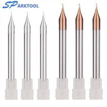 드릴비트세트 드라이버 스텐 밀링 타일 마이크로 플랫 엔드 밀 2 플루트 0.20.9mm 4mm 생크 텅스텐 카바이드 CNC 라우터 비트 TiCN 코팅 미니 커터, 07 0.8X4DX50L_01 1PCS