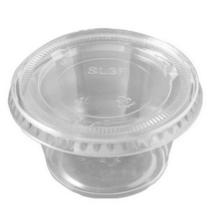 PH 투명소스통 + 뚜껑 7.5cm x 4cm, 100개입, 5개