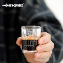 [샷글라스] MWH-3BOMBER 에스프레소 샷잔 커피머신 샷글라스 유리, 샷 글라스 70ml