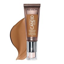 Revlon 포토레디 캔디드 글로우 모이스처 안티 폴루션 파운데이션 비타민 E 및 프릭클리 페어 오일 블루 라이트 차단 성분 함유 파라벤 프탈레이트 향료 없음 아몬드 22mL(0., 0.75 Ounce, Cappuccino