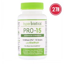 2개 Hyperbiotics 프로 바이오틱 키위 효소 60정