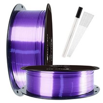 샤인 브론즈 1.75mm PLA 3D 프린터 필라멘트 메탈릭 브론즈 샤이니 3D 프린팅 소재 1KG 스풀 TTYT3D, Dark Violet Purple