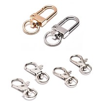 D형고리 붕어고리 키링 연결고리 가방고리 악세사리 부자재, D형고리100개, 골드