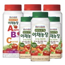 파스퇴르 유기농 야채농장 190mlx12팩(과일야채6팩+ABC6팩) 냉장무료배송, 12팩, 190ml