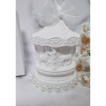 안나그레이스 회전목마 모형 석고방향제, 레몬라벤더