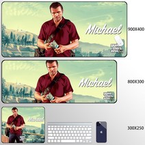 그랜드 테프트 오토 GTA 5 게이밍 마우스 장패드, V + 800X300mm