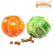 포와이즈 스마트 트릿 볼 오렌지 그린 강아지 장난감