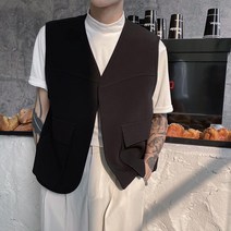 남성 춘추용 정장조끼 베스트 캐주얼룩 CJ