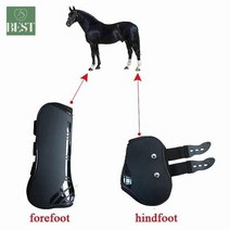 보호대 장애물 통기성 용품 정강이 말 아대 앞다리 견고한 뒷다리 승마 점프, 뒷다리 양다리/색상과 사이즈 비고해 주세요