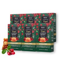 [본네] 프리미엄 로얄제리 링곤베리 퓨레 스틱 12주( 15g x 14포 x 6박스), 12주(15g*14포*6박스)