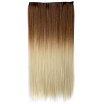 가발위드 옴브레 투톤 스트레이트 1피스 붙임머리, 라이트브라운+매트골드, 1개