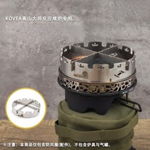 티타늄 순수 티타늄 브래킷 알파인 마스터 kovea용 윈드 실드 리액터 스토브 특수 스테인레스 스틸 방풍 링, 한개옵션0