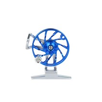 플라이릴 초급자 당고릴 릴 낚시릴 초경량 빙어 플라이 릴 해수 민물 낚시, 라지 65mm 블루, 6000시리즈, 오른손형