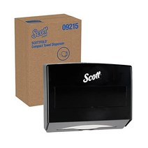 Scott Scottfold 컴팩트 페이퍼 타월 디스펜서 09215 스몰 블랙 10.75 x 9.0 4.75