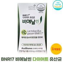 다이어트 유산균 비엔날씬 비에날 bnr17 비엔알17 450mgX60캡슐