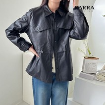 카라 KARRA 스트링빅아웃포켓에코레더자켓 KB3SJK008A