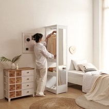 디무드 전신거울행거 고정식행거 옷방행거