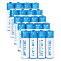 퓨어클리어 AA 2500mAh 케이스포함 건전지 배터리 충전지, 1개입, 20개
