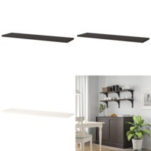 이케아 선반 BERGSHULT 베리스훌트 선반 브라운블랙 120x30 cm