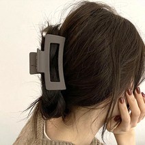 RANUNSTYLE 10.5cm 무광 사각 올림머리 대형 왕 헤어 집게핀