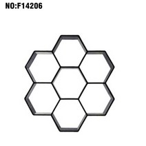 문양 거푸집 마당 보도 블럭 인도 새로운 1pcs 수동 포장 시멘트 벽돌 콘크리트 금형 diy 플라스틱 경로 메이커 금형 정원 돌 도로 금형 정원 장식, f14206