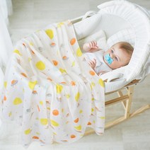 Lifetree 아기블랭킷 밤부 대나무 거즈이불 신생아 유아 애착 낮잠 유모차담요 사계절, 행성