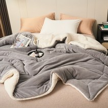 황토이불 중력 수피마 데일리라이크 이불 겨울용 두껍고 따뜻한 양털 담요 럭셔리 침대 무거운 모포 소파