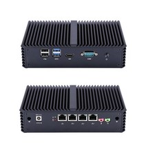 Qotom 미니 PC 4 lan 코어 i3 i5 i7 Opnsense 방화벽 팬리스 Linux 우분투 서버 컴퓨터 Q355G4, 03 Q330G4  i3-4005U, 07 8G RAM 128G SSD