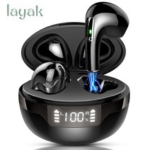 layak 무선 블루투스 이어폰 검은색