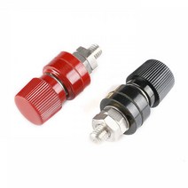 접지터미널 어스단자 바나나잭 구미 전원 8MM 6MM 육각대단자 구미단자 카라반DIY 접지단자 접지터미널 배터리단자 팔각단자 바나나잭 어스단자 배, 1-블랙단자6mm