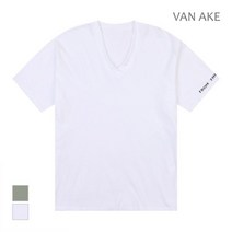 [반에이크] 브이넥 루즈핏 반팔 티셔츠_VB18TSQ318Z