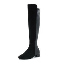 포멜카멜레 [포멜카멜레] 슬림핏 콤비 스판 블랙 롱부츠 3CM (FHW1F1SL005Z1)