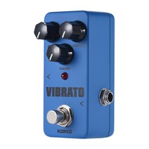 Kokko Vibrato 미니 트레몰로 기타 이펙트 페달 True Bypass 풀 메탈 쉘, 하나, 보여진 바와 같이