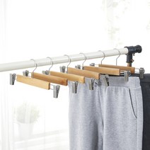 할메이드 프리미엄 고급 우드 나무 니트 정장 코트 원목옷걸이 치마 바지걸이, 원목바지치마걸이, 1개